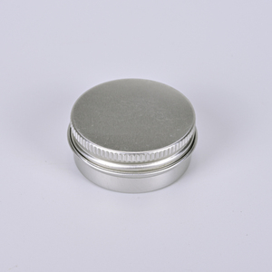 15ml 15g 1/2 oz <b>Small</b> Round Silver Aluminum Jar Pot DIY Lip Balm Storage <b>Container</b> Tin Box Candle Tin Can with Screw Top Lid - Product Image 1