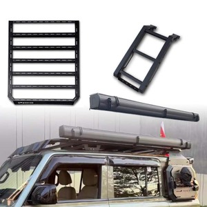 ชุ<span class=keywords><strong>ด</strong></span>อุปกรณ์แคมป์ปิ้งออฟ<span class=keywords><strong>โร</strong></span><span class=keywords><strong>ด</strong></span> Icar V23 พร้อมแร็คหลังคาอะลูมิเนียม หลังคาคลุมกันฝน เต็นท์ข้าง แร็คหลังคาอะลูมิเนียม <span class=keywords><strong>บันได</strong></span>ข้าง - Product Image 1