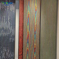 Nouveaux panneaux muraux acoustiques modernes et colorés en PET, absorbants le son, en MDF, à lattes de bois, haute densité, insonorisants pour appartement et salle de conférence
