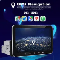 Lecteur multimédia vidéo Android universel 7 pouces 1Din, CarPlay, Android Auto, écran tactile, GPS, radio FM, Aux, aide au recul