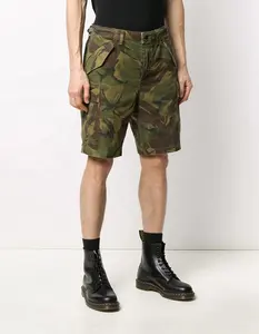 Oem Hot Koop Groen Camo 6 Pocket Heren Cargo Shorts