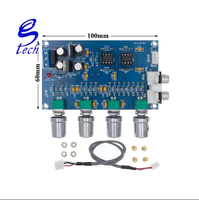 Yüksek Kaliteli NE5532 Stereo Ön Amfi Ton Kartı 4 Kanallı Ses Amplifikatör Modülü XH-M164