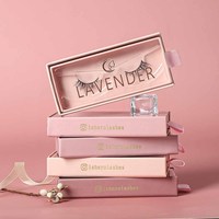 IShero – Lot de 2 paires de cils personnalisés blancs et noirs, emballage 3D, cils de vison demi-longueur pour les coins des yeux