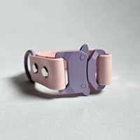 Collier pour chien de luxe en velours et polyester, nouvelle conception, écologique, imperméable, durable, avec sangle en TPU détachable – Meilleure vente