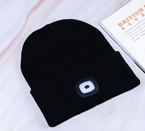 Индивидуальная унисекс шапочка с подсветкой Подарочная светодиодная шапочка с фонариком - Product Image 4