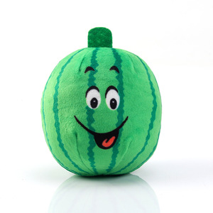Jouet durable en peluche couineur en forme de pastèque pour chiens et chats, jouet interactif à mâcher de dessin animé pour mâcheurs agressifs - Product Image 2