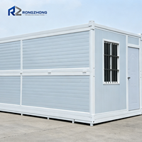 Maison conteneur modulaire pliable, bâtiment préfabriqué pliable pour dortoir, bureau et salle de stockage