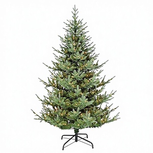 Árbol de Navidad Artificial de PVC de 1.5 m con Aspecto de Madera, sin Luces, para Decoración del Hogar, Oficina, Fiestas - Product Image 6