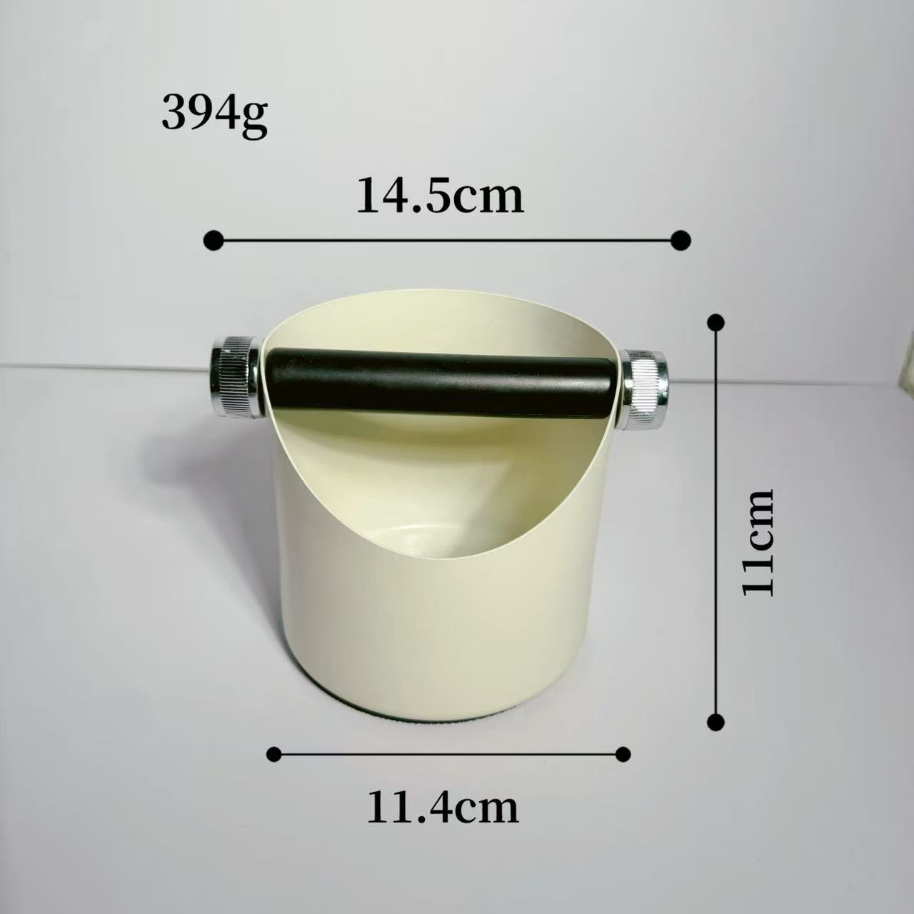 Petit seau à scories-45 acier-blanc