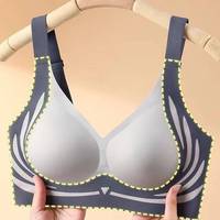 Soutien-gorge minimisant push-up sans armatures pour femmes, ajustable, couvrant entièrement la poitrine, pour grandes tailles, avec contrôle des poitrines latérales, effet liftant et soutien anti-affaissement