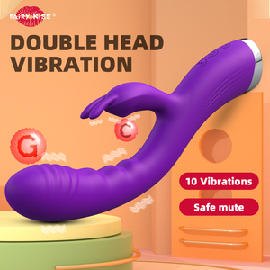 FairyKiss varita conejo vibrador orgasmo juguetes sexuales súper potente estimulador de clítoris pezón clítoris punto G vibrador - Product Image 3