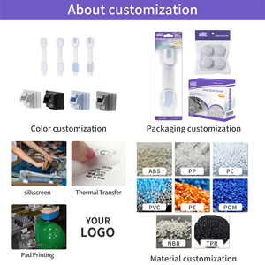 Accessoires pour bébé Serrure magnétique de sécurité en plastique pour enfants Serrure magnétique de porte intérieure pour bébé - Product Image 2