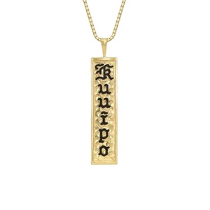 Custom 925 <strong>Silver</strong> Plated Gold Customizable Hawaiian Samoa Word /name <strong>Necklace</strong> <strong>Initial</strong> Word Jewelry Set for Women 2020 - Product Image 1
