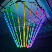 Meteor Rain Lights DMX LED Pixel Tube vertical Éclairage de scène RGB IP65 Meteor Shower Lights Tube