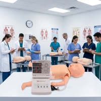 Maniquí de Simulación de Primeros Auxilios para Bebés de PVC Duradero, Entrenamiento para Proveedores de Atención Médica, Educación EMS, Simulador de RCP con Retroalimentación