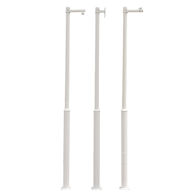 Jieyao Hot-dip Galvanized Steel CCTV Camera Pole Customizable Colors Styles Waterproof Durable 10-Year Warranty 3-12m Height