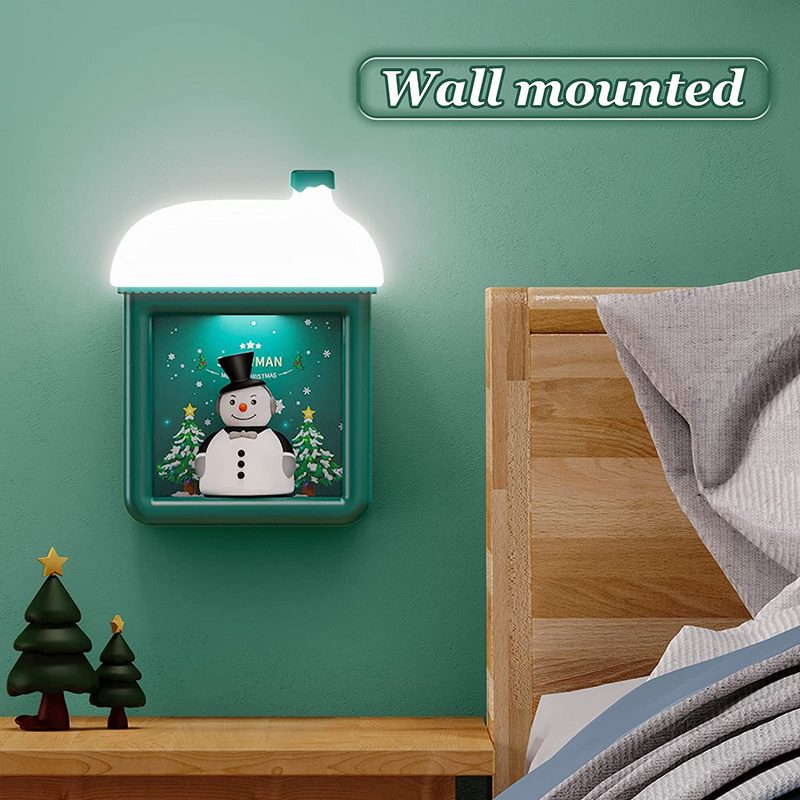 Portable Battery Powered Children Night Light with Warm White & 7-Color Breathing Dual Light Silicone LED Multicolor Night Lamp