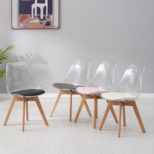 Sillas Tulipán de Plástico Transparente Acrílico PP para Comedor, Estilo Nórdico, Fabricación en Fábrica, Venta al Por Mayor, Económicas - Product Image 5