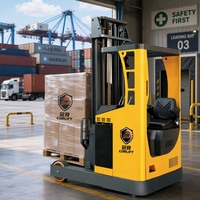 Chariot télescopique électrique à batterie lithium-ion avec pneus en polyuréthane, modèle CQD15, capacité de charge de 3330 kg