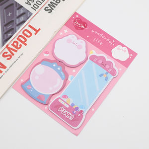 Personalizado al por mayor de dibujos animados escuela niños kawaii unicornio lindas notas adhesivas - Product Image 1