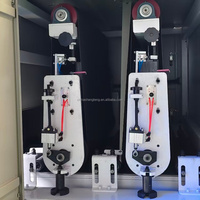Machine de débavurage automatique numérique à double bande pour tôles fines en acier, 70,3 kW, avec double abrasif