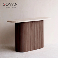 Table console en bois de frêne de style nordique écologique pour salon, chambre ou couloir d'hôtel