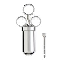 Outil de cuisine pour la viande et la volaille 2 oz en acier inoxydable pour la torréfaction de la viande et de la marinade Accessoires pour barbecue