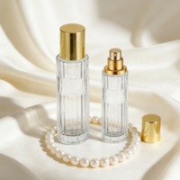 Flacon de parfum vide à fond épais 30 ml, flacon en verre rayé pour parfum