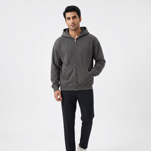 Directo de fábrica personalizado Unisex cuello redondo sudadera 440GSM 100% algodón polar puff estampado invierno negro blanco Sudadera con capucha - Product Image 1