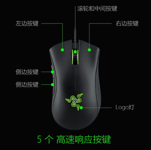 Pour <span class=keywords><strong>Razer</strong></span> Standard Deathadder Essential <span class=keywords><strong>Viper</strong></span> Standard 6400 <span class=keywords><strong>Souris</strong></span> filaire compatible - Product Image 2
