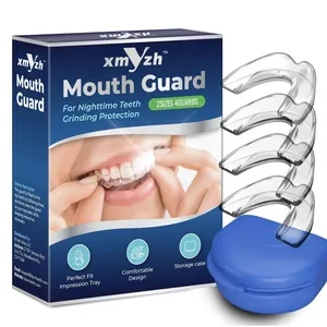 Hot chăm sóc sức khỏe ống ngậm chống ngáy thiết bị ngủ Viện trợ Mouthguard Silicone ngủ miệng bảo vệ với trường hợp hộp