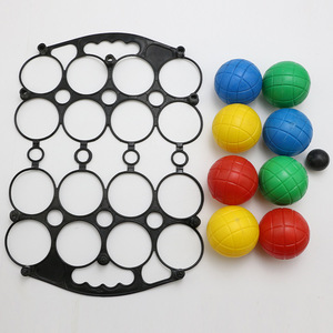 Ensemble de 8 <span class=keywords><strong>boules</strong></span> en plastique de grande taille <span class=keywords><strong>Jeu</strong></span> de <span class=keywords><strong>boules</strong></span> classique avec logo personnalisé pour les enfants et les adultes Activité familiale amusante en plein air - Product Image 6