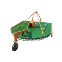 Tondeuse à gazon à fléaux tractée par un tracteur avec accessoires, 25-100 CV, multifonction, garantie 1 an