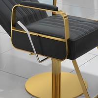 Chaise de barbier moderne en acier pour salons de coiffure