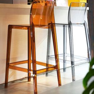 <span class=keywords><strong>Tabouret</strong></span> <span class=keywords><strong>de</strong></span> <span class=keywords><strong>bar</strong></span> industriel en acrylique <span class=keywords><strong>transparent</strong></span> pour comptoir <span class=keywords><strong>de</strong></span> salle à manger, style bistro nordique, nouveau luxe hôtelier - Product Image 1