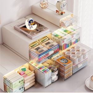 Органайзер для канцелярских принадлежностей DAYOOH, пластиковый, настольный, с выдвижными ящиками, штабелируемый, оптом - Product Image 6