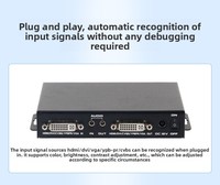 Convertidor de señal multifunción Hardrock WS-QC-GS005 Universal Metal Converter /DVI/VGA/YPBPR/CVBS+LR Entrada/Salida 1920x1080