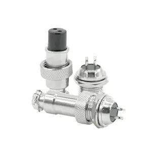 Авиационный штекер GX12 штекер + гнездовой металлический разъем 2/3/4/5/6/7 штырь через настенный Кабельный разъем - Product Image 3