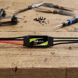 Controlador Electrónico de Velocidad (ESC) Mantis Slim 15A G2 sin Escobillas 2-4S SBEC, Ultrafino y Ligero para Aviones RC 3D F3P y Drones FPV - Product Image 1