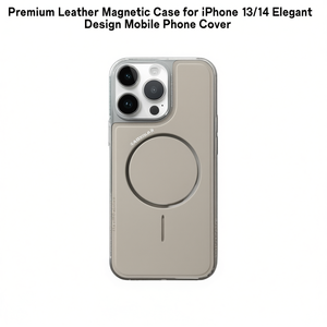 Étui magnétique en cuir de qualité supérieure pour iPhone 13/14, design élégant, coque de téléphone portable - Product Image 2