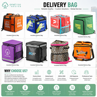 Sac de livraison isotherme pour aliments froids, fleurs, boîtes, moto, sac à dos isotherme pour Uber Eats, en polyester