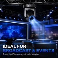 Professional 200W LED Beam Spot Moving Head Light with LED Halo Ring Effect DMX512 Stage Lighting for DJ Disco Nightclub