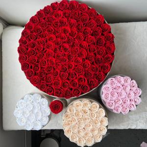 Lovebay Factory Wholesale Roses d'éternité naturelles Roses immortelles dans une boîte en velours Roses éternelles préservées dans une boîte - Product Image 2
