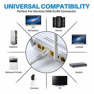 Câble de données Ethernet Cat6, cordon de raccordement RJ45, paire torsadée non blindée, gaine PVC LSZH, certifié CE/ROHS, longueurs personnalisables - Product Image 4