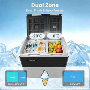 Prix Exceptionnels – Glacière Réfrigérateur/Congélateur de Voiture 45L à Double Zone avec Compresseur, Contrôle par APP, 12V/24V, pour Camping et Usage Domestique - Product Image 3