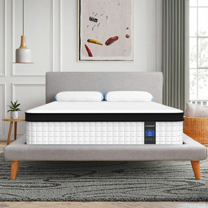 Matelas double 12 pouces en mousse à mémoire de forme à ressorts ensachés, compressé et emballé sous vide, soulagement de la pression, CertiPUR-US, stock local aux États-Unis - Product Image 2