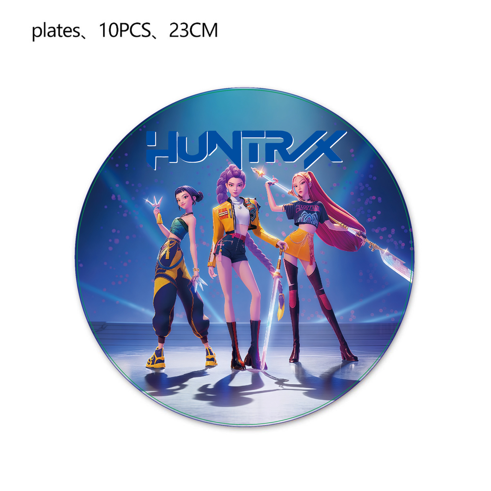 Platos rojos de 9 pulgadas, paquete de 10 unidades.