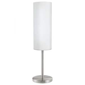 Lampada da Tavolo TROY 3 Bianca 46CM - 1X40W E27 - Product Image 1