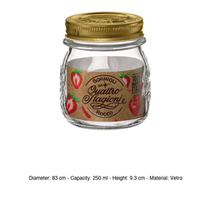 Pot en verre 4 Stagioni 25 cl H 9,3 cm Ø 8,3 cm sans couvercle Bormioli Rocco - Product Image 3