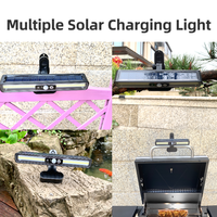 Lumière solaire de poignée de gril du capteur de mouvement LED avec la lumière imperméable de barbecue de pince de lampe de jardin d'agrafe pour le gril extérieur, camping
